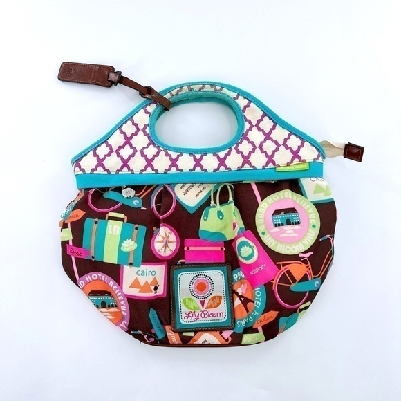 Lily Bloom Travel Tote Bag Small Hand Bag - Picture 12 of 13